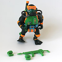 Vintage TMNT Navy Seal Mike Loose Figure