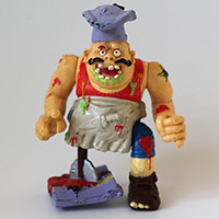 Vintage TMNT Pizzaface Psychotic Pizza Chef Figure Loose