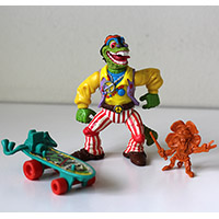 Vintage TMNT Rock N Roll Mondo Gecko Loose Figure