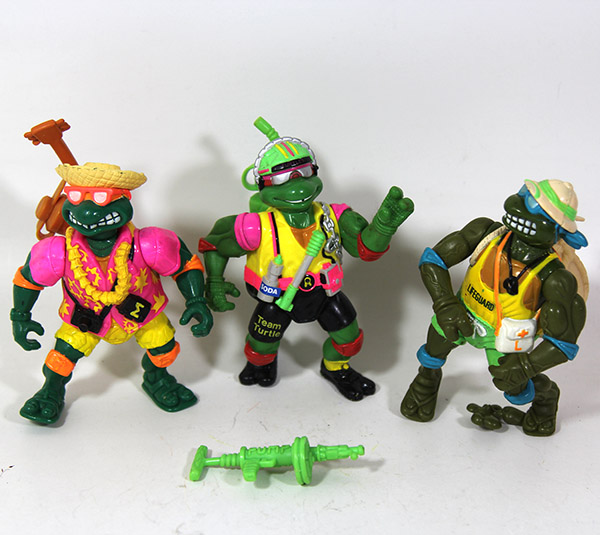 Vintage TMNT Sewer Spitting Lot of 3 Loose Figures
