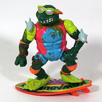 Vintage TMNT Sewer Surfing Mike Figure Loose