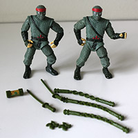 Vintage TMNT Movie Star Foot Soldier Loose Figures