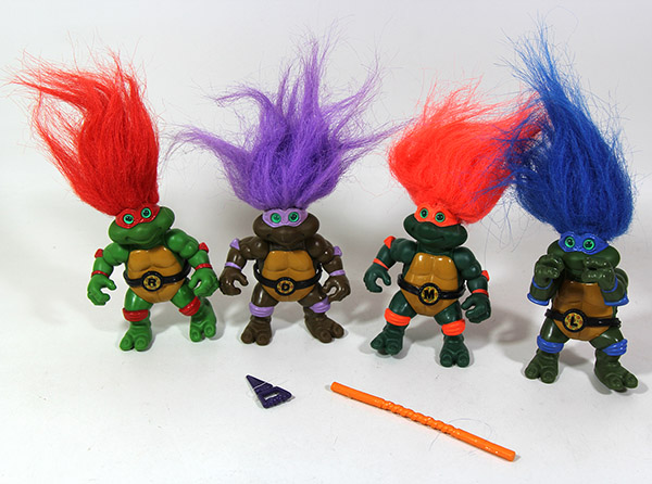 Vintage TMNT Turtle Troll Loose Lot of 4 Figures